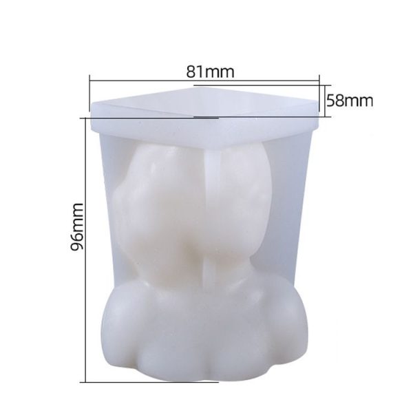 Aromatherapy Plaster Mold Rose Beauty Candle Silicone Mold, Style: Cover Eyes - Image 2