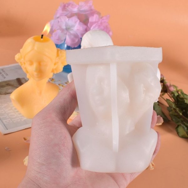Aromatherapy Plaster Mold Rose Beauty Candle Silicone Mold, Style: Cover Eyes - Image 5