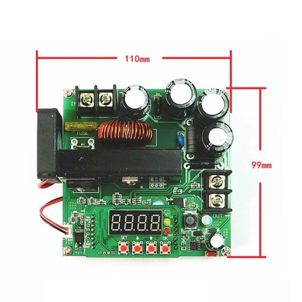 High Power DC-DC Adjustable Boost Module Digital Boost Circuit Board - Image 3