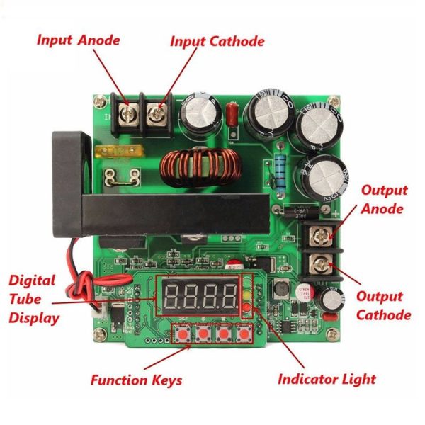 High Power DC-DC Adjustable Boost Module Digital Boost Circuit Board - Image 4