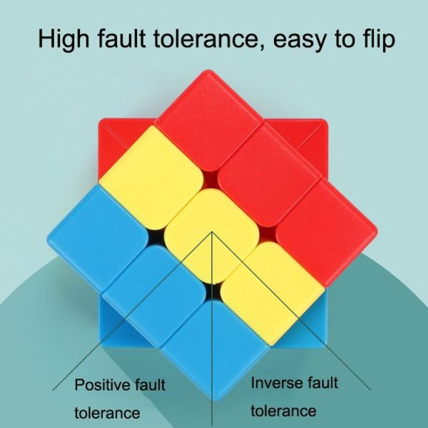 2 PCS Third-order Solid Color Puzzle Early Education Magic Cube Toy, Style: Volcanic - Image 4