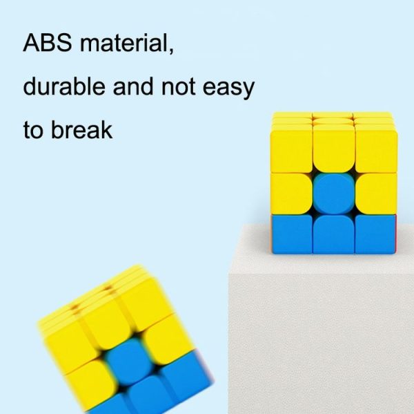 2 PCS Third-order Solid Color Puzzle Early Education Magic Cube Toy, Style: Volcanic - Image 5