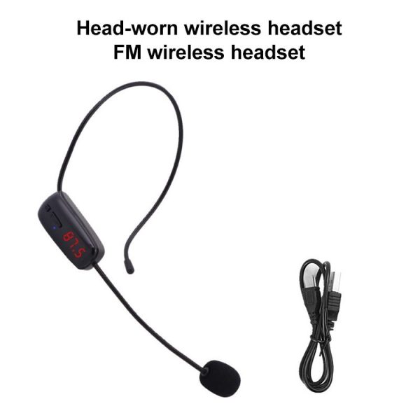 FM Microphone Wireless Headset Small Amplifier Head-Worn Microphone - Image 2