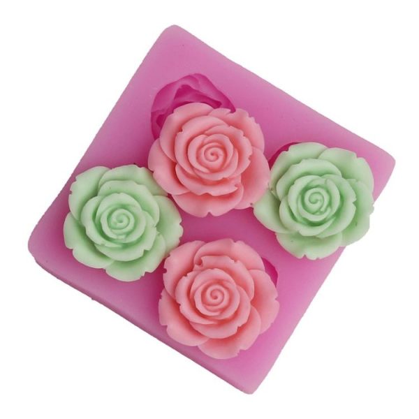 Flower Silicone Mould Handmade Soap Fondant Cake Decoration - Image 4
