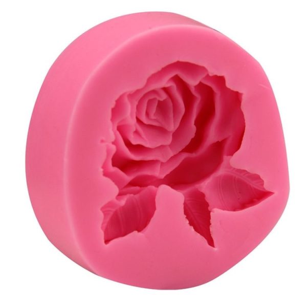 Big Rose Flower Handmade Soap Silicone Mold, Colour: Random (8.2x8x2.5cm) - Image 2