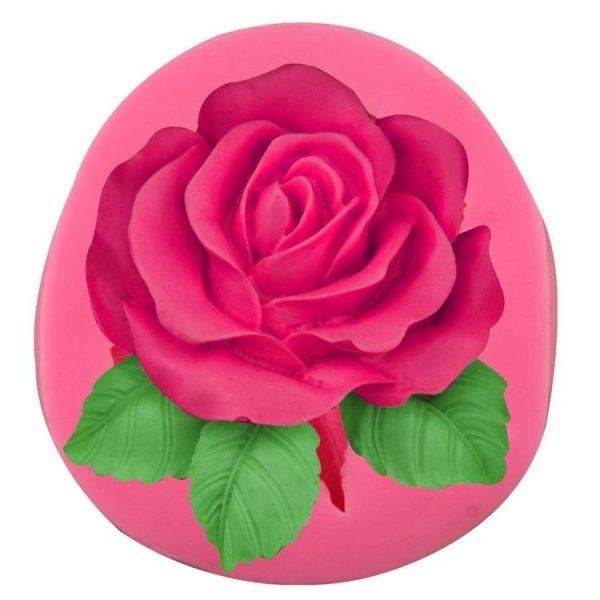 Big Rose Flower Handmade Soap Silicone Mold, Colour: Random (8.2x8x2.5cm) - Image 5