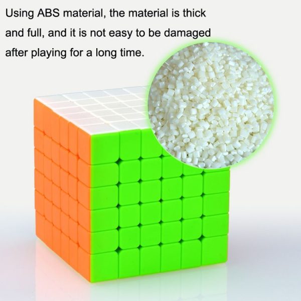 Qiyi Six Level Intelligence Smooth Puzzle Advanced Magic Cube (Colorful) - Image 6