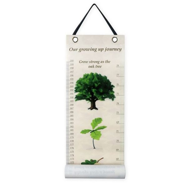 Removable Wall-mounted Height Ruler With Botanical Print Decoration - Image 2