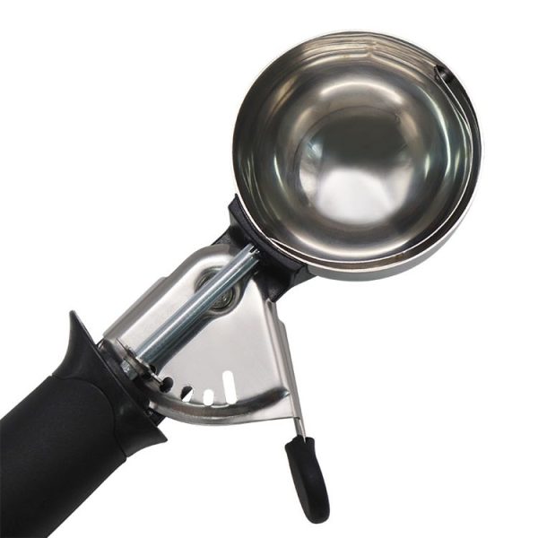 Stainless Steel Spring Ice Cream Scoop Fruit Scooper (Pink) - Image 3