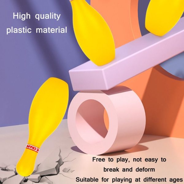 3 Sets Children Sports Recreation Plastic Bowling Toy Set, Size: 15cm - Image 4
