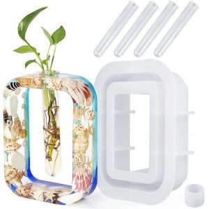 DIY Vase Epoxy Mould Simple Vase Make Tool, Specification: Rectangle