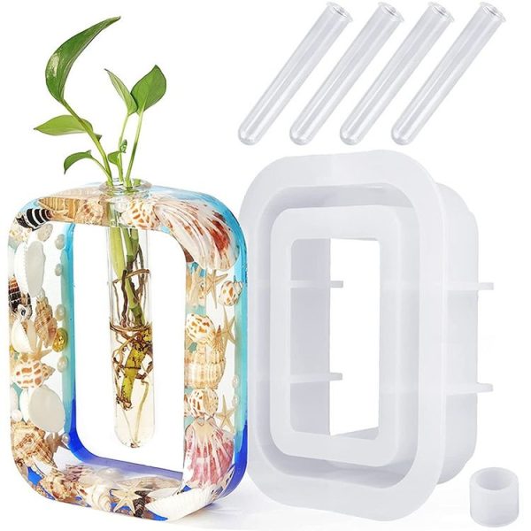 DIY Vase Epoxy Mould Simple Vase Make Tool, Specification: Rectangle