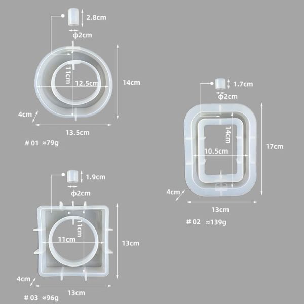 DIY Vase Epoxy Mould Simple Vase Make Tool, Specification: Rectangle - Image 2