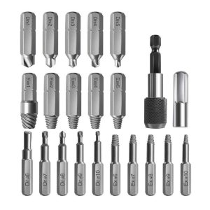 22 PCS / Set Screw Takeout High-Speed Steel Anti-Tooth Refrigerant Removal Tool (White Box Rolling Pole)
