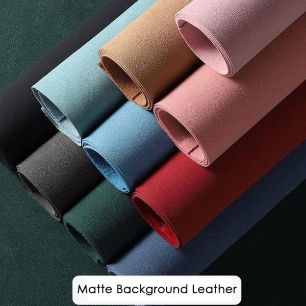 50 X 68cm Thickened Waterproof Non-Reflective Matte Leather Photo Background Cloth (Brown) - Image 2