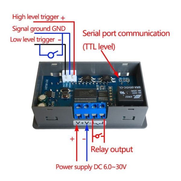 12 / 24V Relay Module Cycle Trigger Delay Power-Off Delay Timing Circuit Switch (PCB) - Image 6