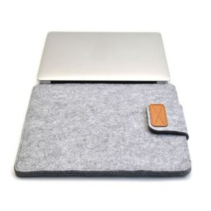 Vertical Felt Laptop Bag Tablet Sleeve Bag, Size: 11 Inch (Light Grey)