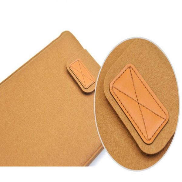 Vertical Felt Laptop Bag Tablet Sleeve Bag, Size: 13 Inch (Light Grey) - Image 4