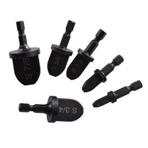 6 PCS / Set Straight Pipe Metal Reamer Hex Shank Electric Expander
