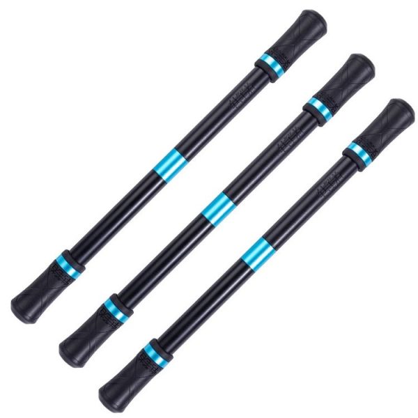 3 PCS Beginners Non-slip Wear-resistant Portable Rotating Pen (Black + Blue)