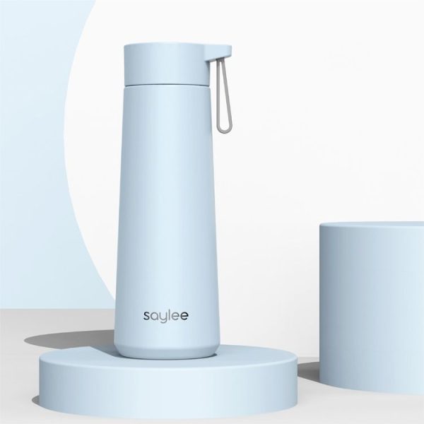 Saylee 304 Stainless Steel Portable Thermos Cup, Capacity: 420ml (Blue)