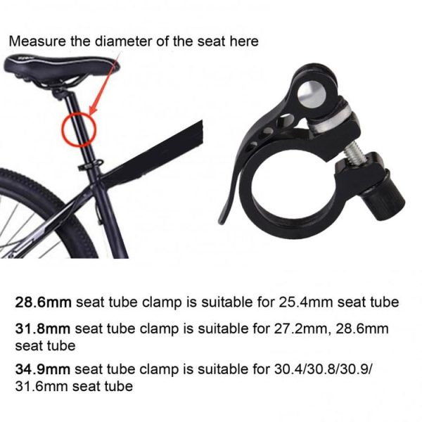 5 PCS Bicycle Accessories Quick Release Clip Road Bike Seatpost Clamp, Size: 28.6mm (Blue) - Image 5