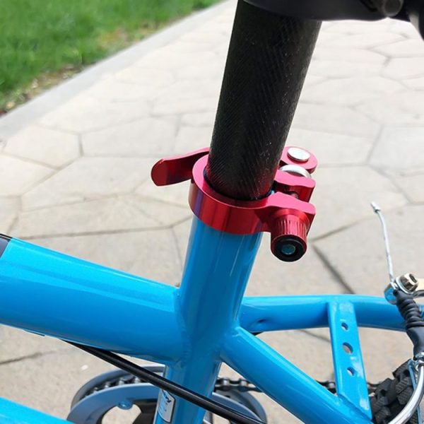 5 PCS Bicycle Accessories Quick Release Clip Road Bike Seatpost Clamp, Size: 28.6mm (Blue) - Image 7