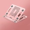 Foldable Laptop Desktop Heightening Cooling Bracket (Pink) - Image 2