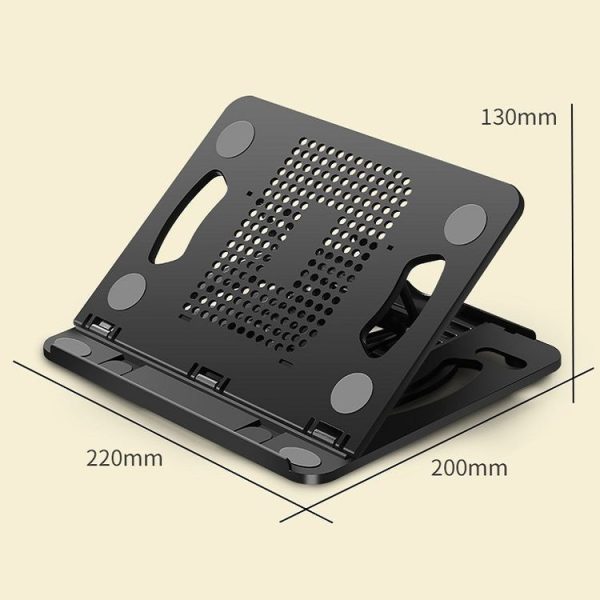 Foldable Laptop Desktop Heightening Cooling Bracket (Pink) - Image 3