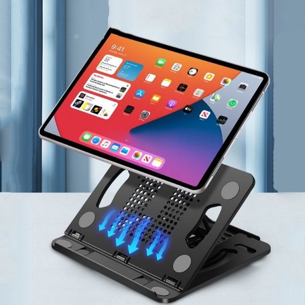 Foldable Laptop Desktop Heightening Cooling Bracket (Pink) - Image 7