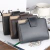 Baellerry Casual Multifunctional Wallet Zipper Buckle Tri-fold Coin Purse For Men (Blue) - Image 2