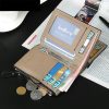 Baellerry Casual Multifunctional Wallet Zipper Buckle Tri-fold Coin Purse For Men (Blue) - Image 4