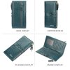 Baellerry Ladies Long Large Capacity Buckle Zip Clutch Multi-Card Wallet (Brown) - Image 3