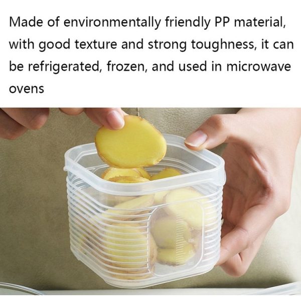 A2958 Chopped Onion Garlic Refrigerator Preservation Box with Lid, Specification: Small - Image 4