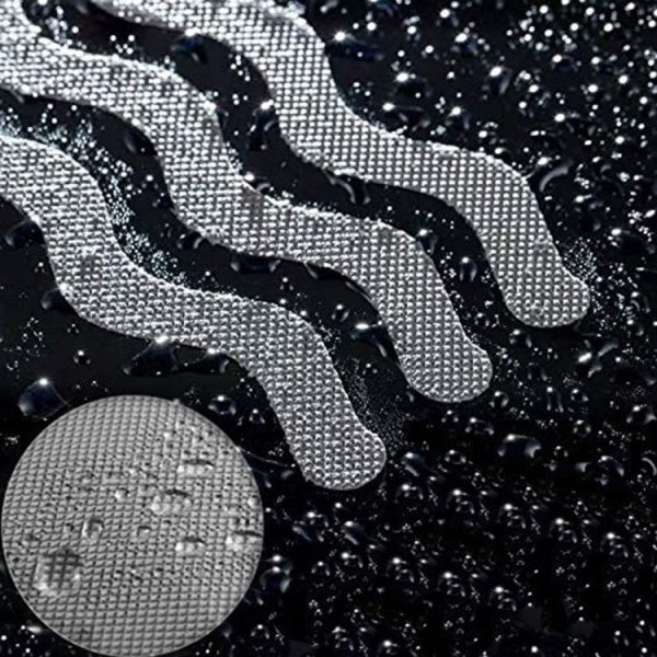 24pcs / Bag Wavy Shaped Safety Bathtub Non-Slip Sticker, Specification: 1.3 x 18cm (Grey) - Image 4