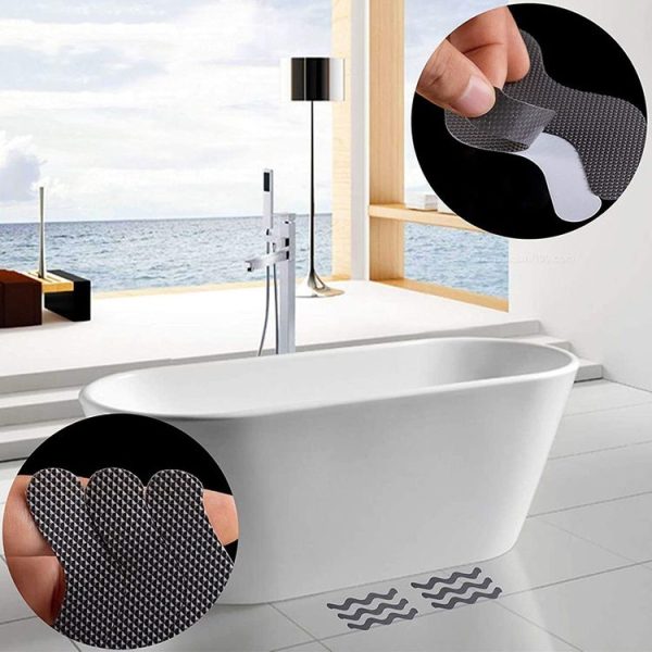 24pcs / Bag Wavy Shaped Safety Bathtub Non-Slip Sticker, Specification: 1.3 x 18cm (Grey) - Image 5