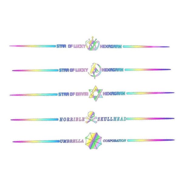 2pcs 60cm Colorful Laser Car Stickers Body Scratches Cover Car Stickers (Umbrella 9137B) - Image 2