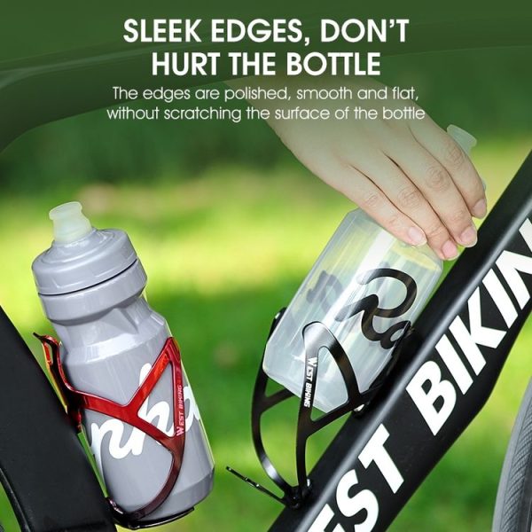 WEST BIKING Bicycle Aluminum Beverage Bottle Holder, Colour: Black - Image 6