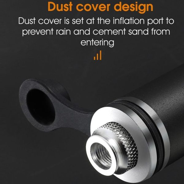 WEST BIKING Mountain Bike Portable High Pressure Rubber Grip Pump (120PSI Black) - Image 5