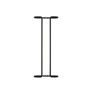 Simple Single-Row Red Wine Cup Inverted Rack (Dumb Black)