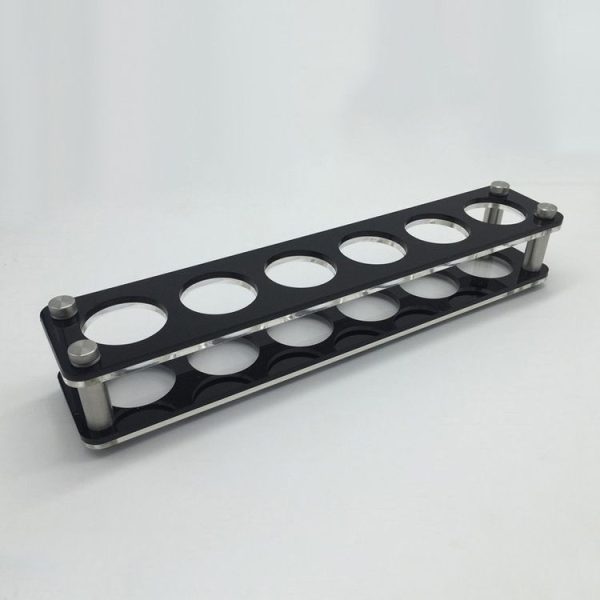 Acrylic Round Hole Wine Glass Holder, Layer (specification): 6 Grids - Image 2