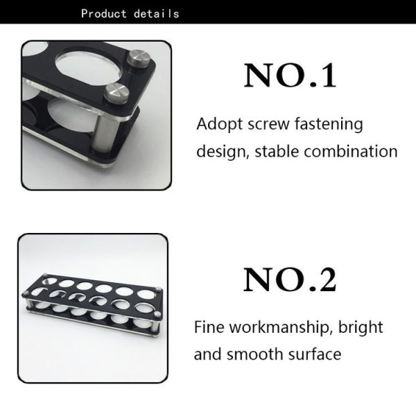 Acrylic Round Hole Wine Glass Holder, Layer (specification): 6 Grids - Image 4