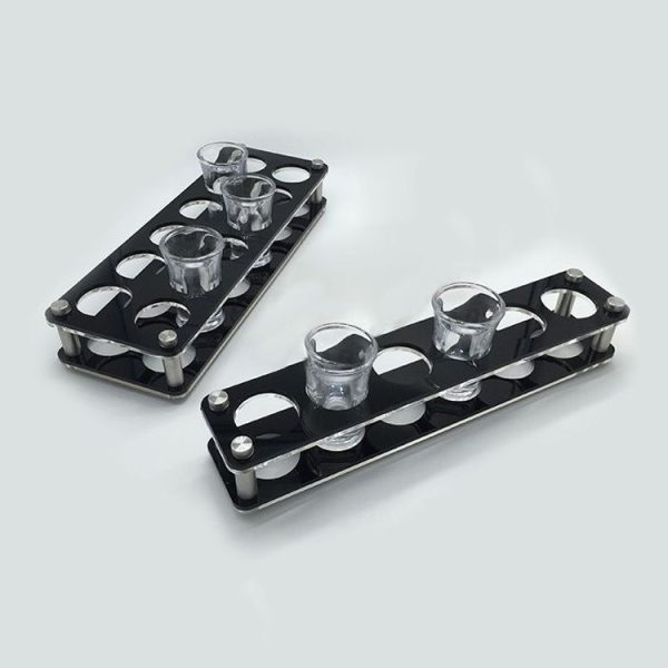 Acrylic Round Hole Wine Glass Holder, Layer (specification): 6 Grids - Image 5