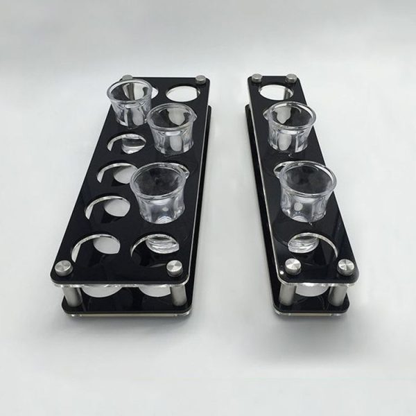 Acrylic Round Hole Wine Glass Holder, Layer (specification): 6 Grids - Image 6