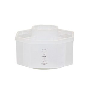 Simple Modern Large Capacity Office Desktop Storage Pen Holder, Colour: Frosted Transparent Rotary