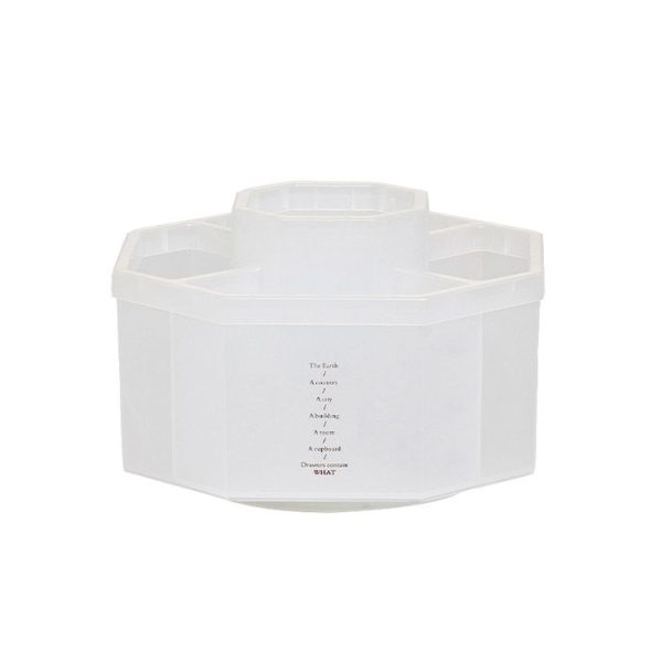 Simple Modern Large Capacity Office Desktop Storage Pen Holder, Colour: Frosted Transparent Rotary