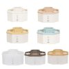 Simple Modern Large Capacity Office Desktop Storage Pen Holder, Colour: Frosted Transparent Rotary - Image 2
