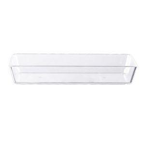 2 PCS Geometric Snack Plate, Style: Rectangular (Transparent)