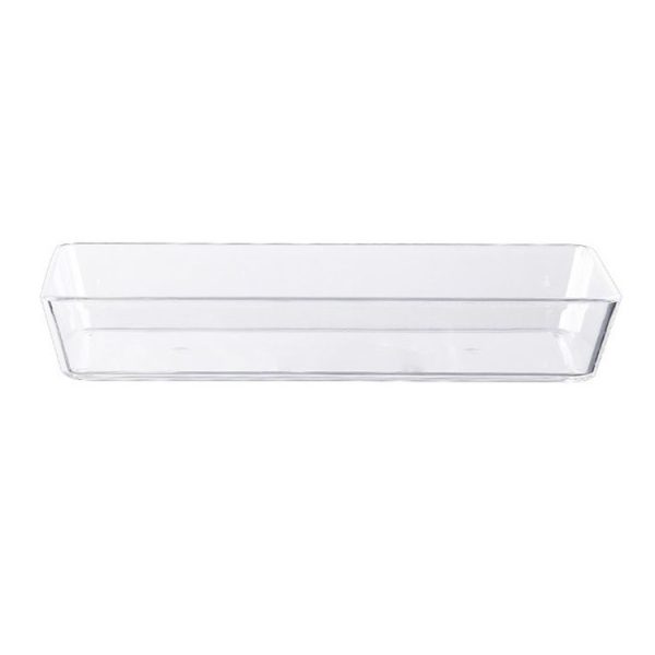 2 PCS Geometric Snack Plate, Style: Rectangular (Transparent)