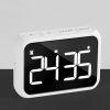 Rechargeable Large Screen LCD Electronic Timing Reminder Alarm Clock Kitchen Baking Timer (White)